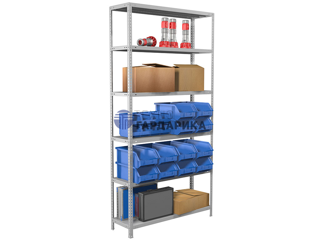 Стеллаж MS STANDART 200/100X40/6 Стеллаж MS STANDART 200/100X40/6