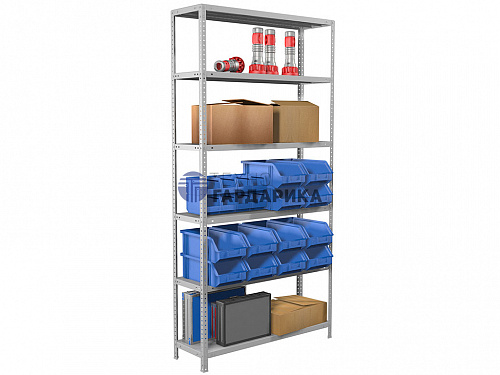 Стеллаж MS STANDART 200/100X40/6 Стеллаж MS STANDART 200/100X40/6