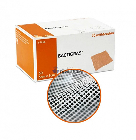 BACTIGRAS сетчатая мазевая повязка с хлоргексидином BACTIGRAS сетчатая мазевая повязка с хлоргексидином